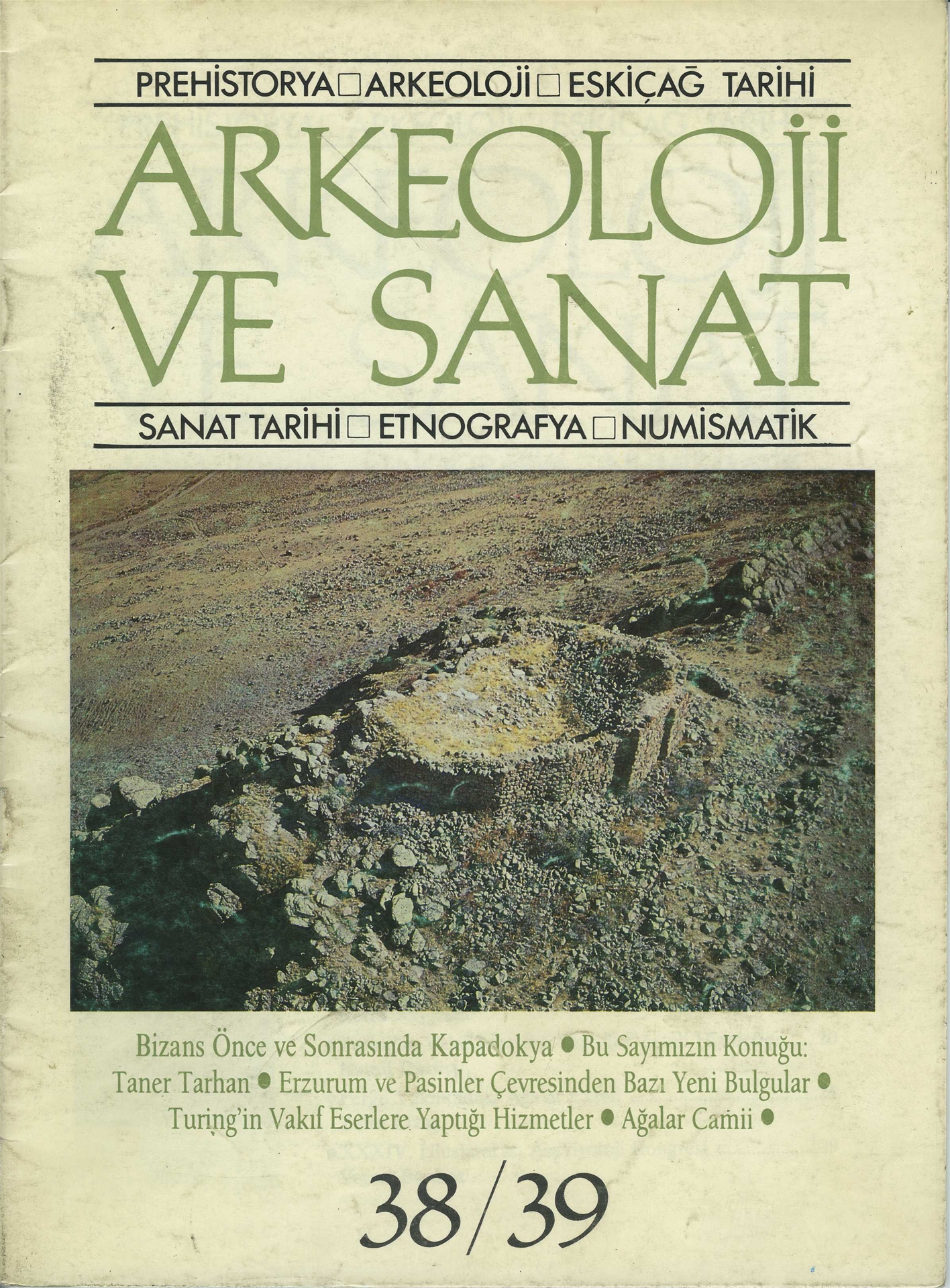 Arkeoloji ve Sanat Dergisi Sayı 38 - 39